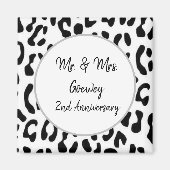 Cheetah Personalisieren Celebration Template Magnet (Vorne)