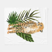 Cheetah-Perspektive Fleecedecke (Vorderseite (Horizontal))