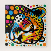 Cheetah Pop Art 600 Piece Puzzle (Horizontal)