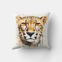 Cheetah Portrait Cushion Kissen