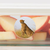 Cheetah Portrait Etiketten (Befestigt)