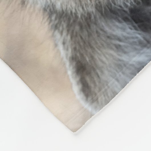 Cheetah Portrait Fleecedecke (Ecke)