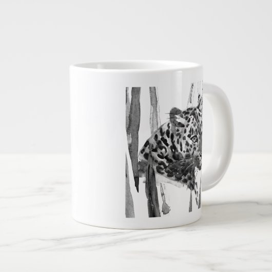 Cheetah Portrait Jumbo-Tasse (Vorderseite Rechts)