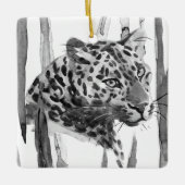 Cheetah Portrait Keramikornament (Vorderseite)