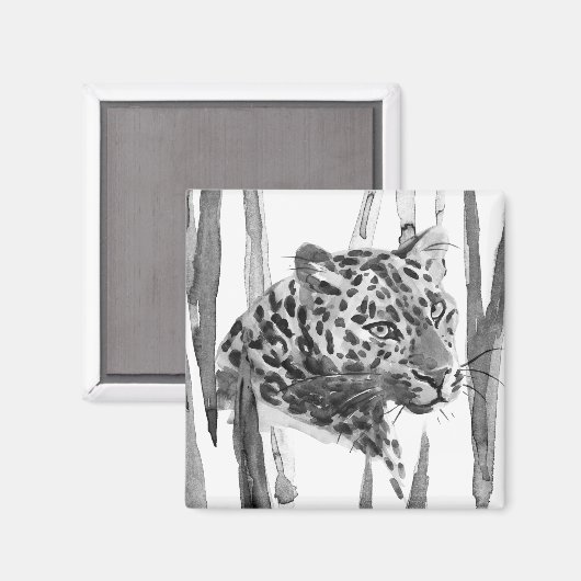 Cheetah Portrait Magnet (Vorderseite/Rückseite)