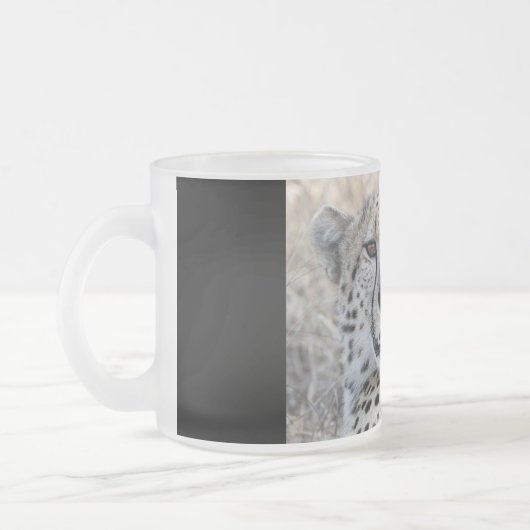 Cheetah Portrait Mattglastasse (Links)