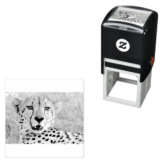 Cheetah Portrait Permastempel (Beispiel)