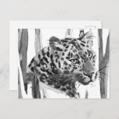 Cheetah Portrait Postkarte (Vorne/Hinten)