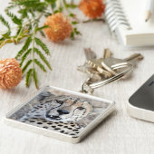 Cheetah Portrait Schlüsselanhänger (Seite)