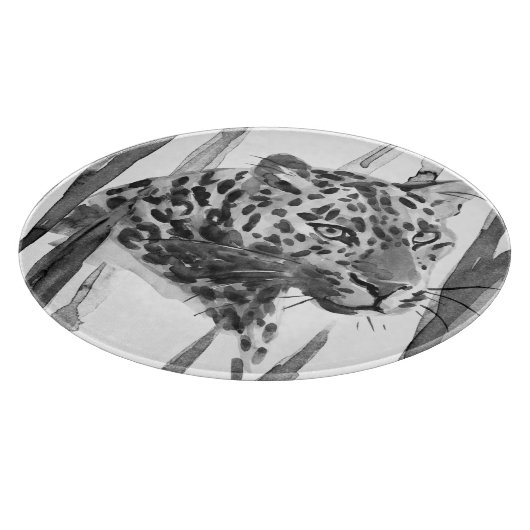 Cheetah Portrait Schneidebrett (Ecke)