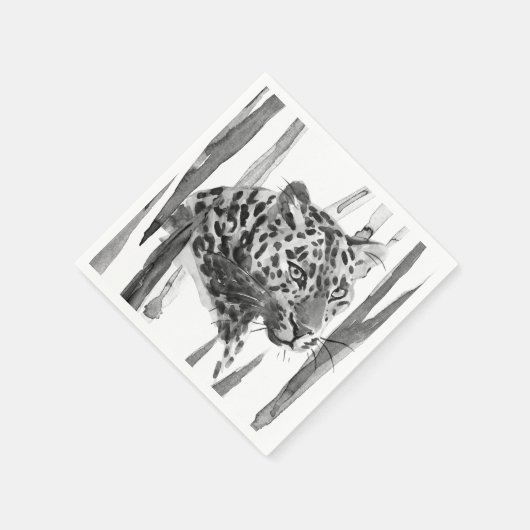 Cheetah Portrait Serviette (Ecke)