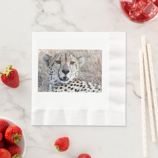 Cheetah Portrait Serviette (Beispiel)