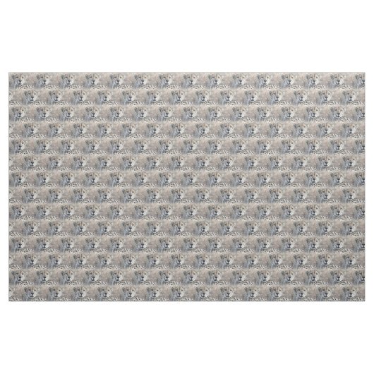 Cheetah Portrait Stoff (Yard (91,4 cm))