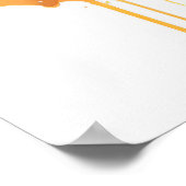 Cheetah Portrait Tiermalerei Tierwelt Außenbereich Poster (Ecke)