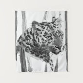 Cheetah Portrait Wandteppich (Vorderseite)