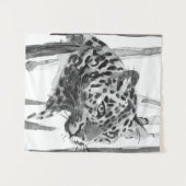 Cheetah Portrait Wandteppich (Vorderseite (Horizontal))