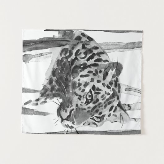 Cheetah Portrait Wandteppich (Vorderseite (Horizontal))