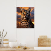 Cheetah Poster (Küche)