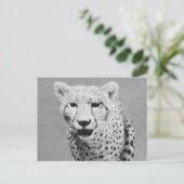 Cheetah Postkarte (Stehend Vorderseite)