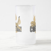 Cheetah-Power Mattglas Bierglas (Mittel)