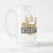Cheetah-Power Mattglas Bierglas (Links)