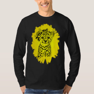 Cheetah Predator Cat Motif Animal Africa farbig T-Shirt