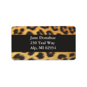 Cheetah Print Adressaufkleber (Vorne)