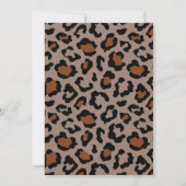 Cheetah Print Baby Dusche Einladung (Rückseite)