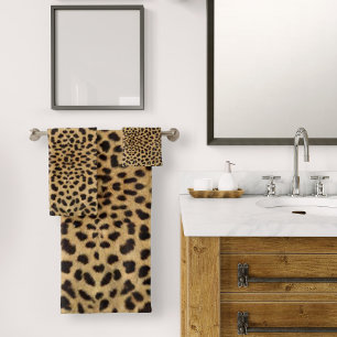 Cheetah Print Badhandtuch Set