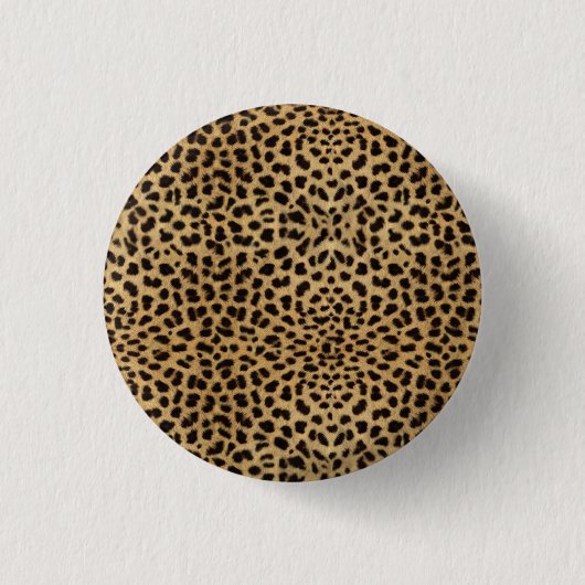 Cheetah Print Button (Vorderseite)
