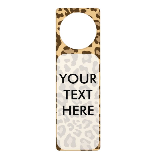 Cheetah Print Door Hanger Türanhänger (Vorderseite)