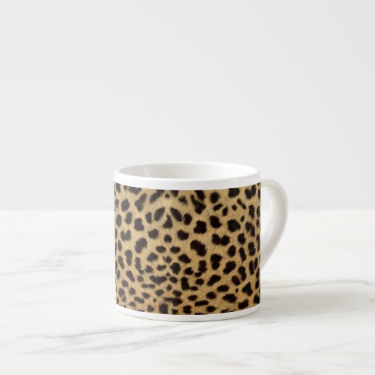 Cheetah Print Espressotasse (Vorderseite Rechts)