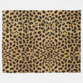 Cheetah Print Fleecedecke (Vorderseite (Horizontal))