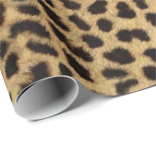 Cheetah Print Geschenkpapier (Rolleneckpunkt)