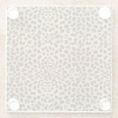 Cheetah Print Glasuntersetzer (Rückseite)