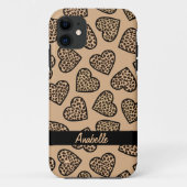 Cheetah Print Herzen iPhone 5 Fall Case-Mate iPhone Hülle (Rückseite)