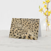 Cheetah Print Karte (Gelbe Blume)