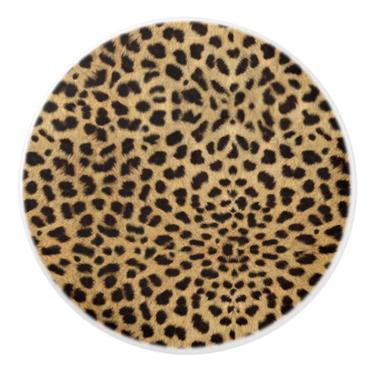Cheetah Print Keramikknauf (Vorderseite)