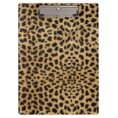 Cheetah Print Klemmbrett (Vorderseite)
