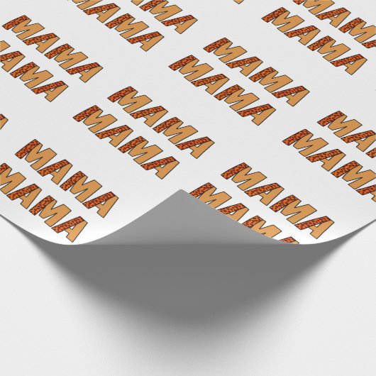 Cheetah Print Leopard Mama Geschenkpapier (Ecke)
