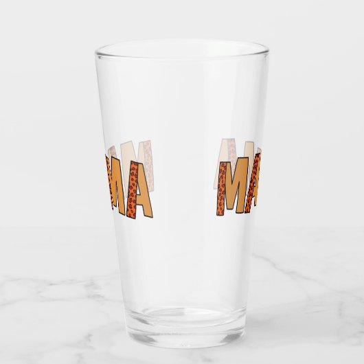 Cheetah Print Leopard Mama Glas (Rechts)