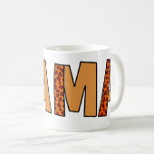 Cheetah Print Leopard Mama Kaffeetasse (VorderseiteRechts)