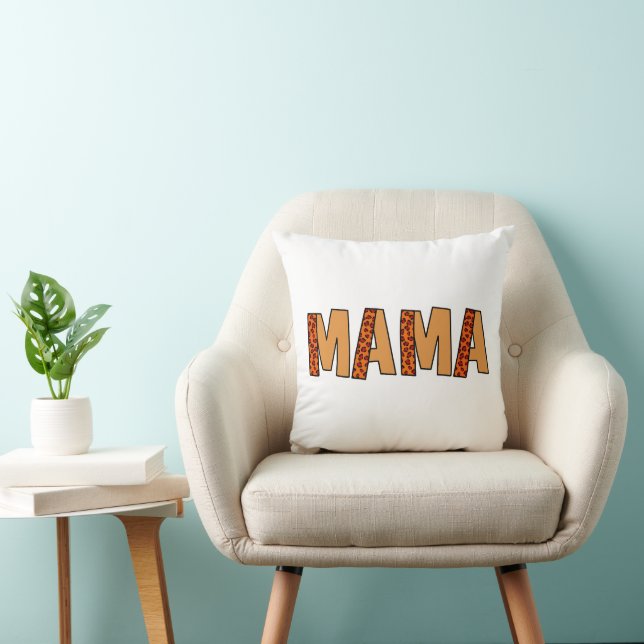 Cheetah Print Leopard Mama Kissen (Stuhl )