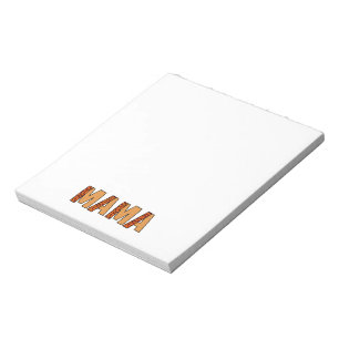 Cheetah Print Leopard Mama Notizblock