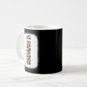 Cheetah Print Letter I Initial Letter I Leopard B Kaffeetasse (Vorderseite Links)
