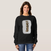 Cheetah Print Letter J Initial Letter J Leopard B Sweatshirt (Vorne ganz)