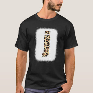 Cheetah Print Letter J Initial Letter J Leopard B T-Shirt