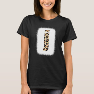 Cheetah Print Letter J Initial Letter J Leopard B T-Shirt