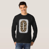 Cheetah Print Letter O Initial Letter O Leopard B T-Shirt (Vorne ganz)
