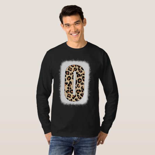 Cheetah Print Letter O Initial Letter O Leopard B T-Shirt (Vorne ganz)